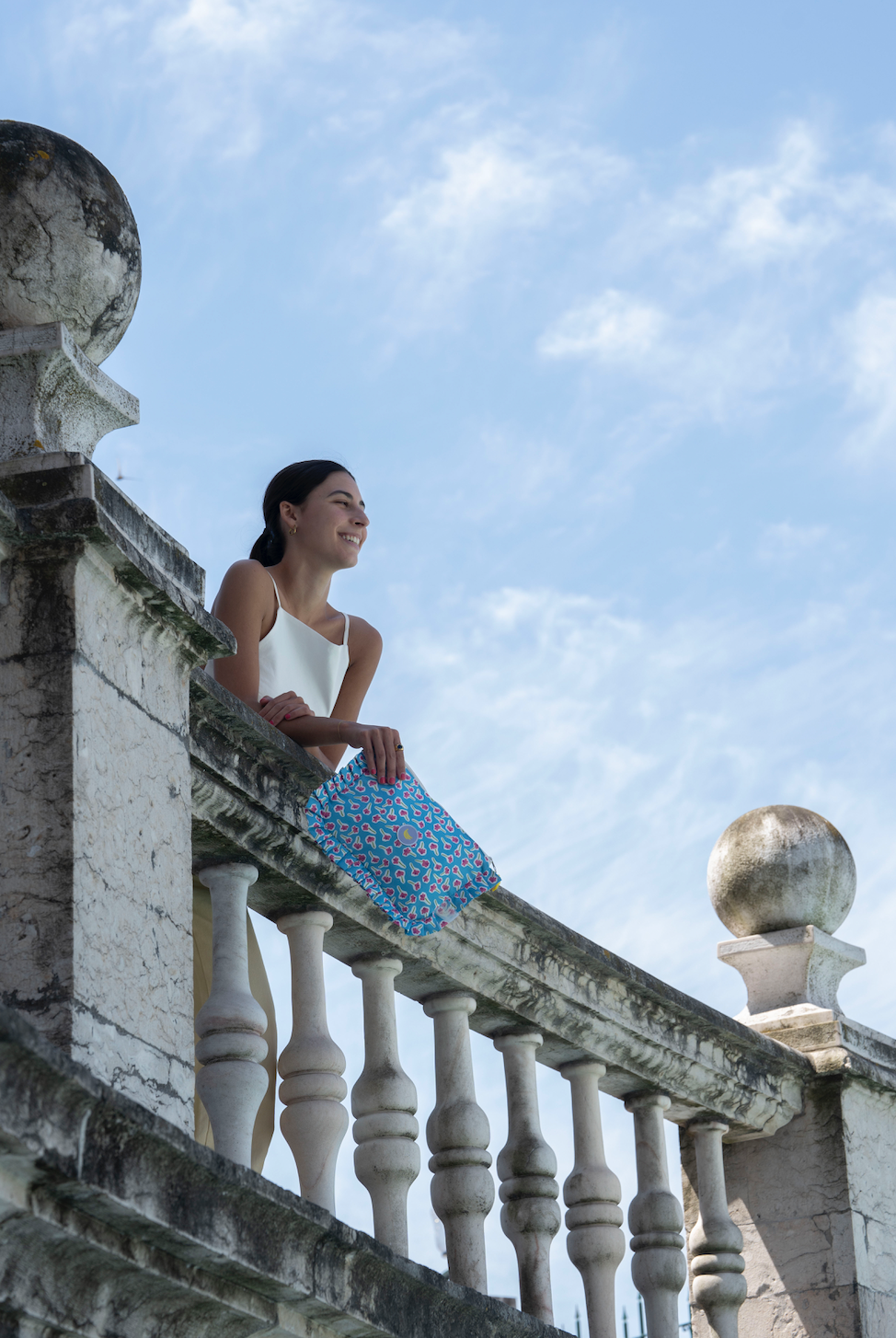 Clutch bag Julia in Blue