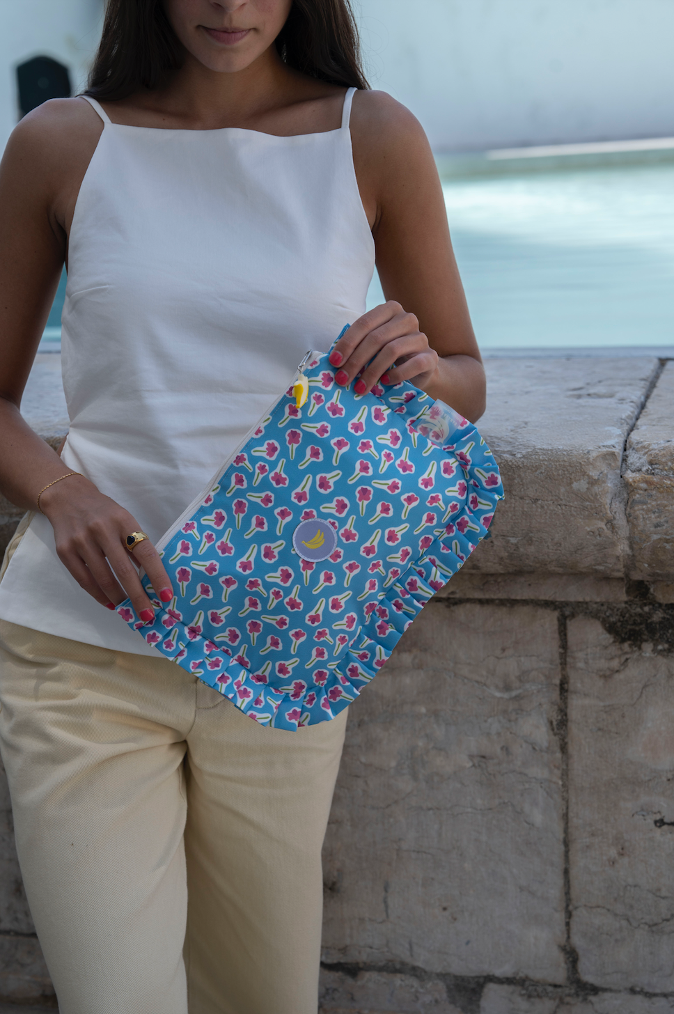 Clutch bag Julia in Blue