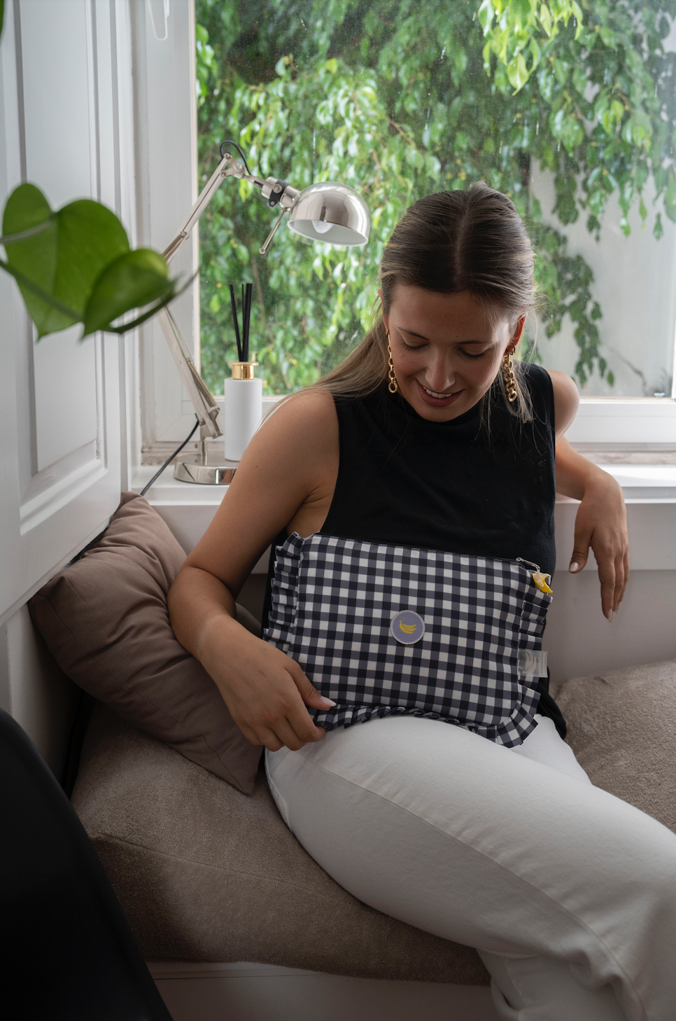 Clutch bag Vichy in Black