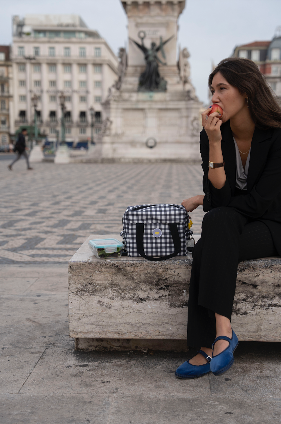 Lancheira Vichy in Black