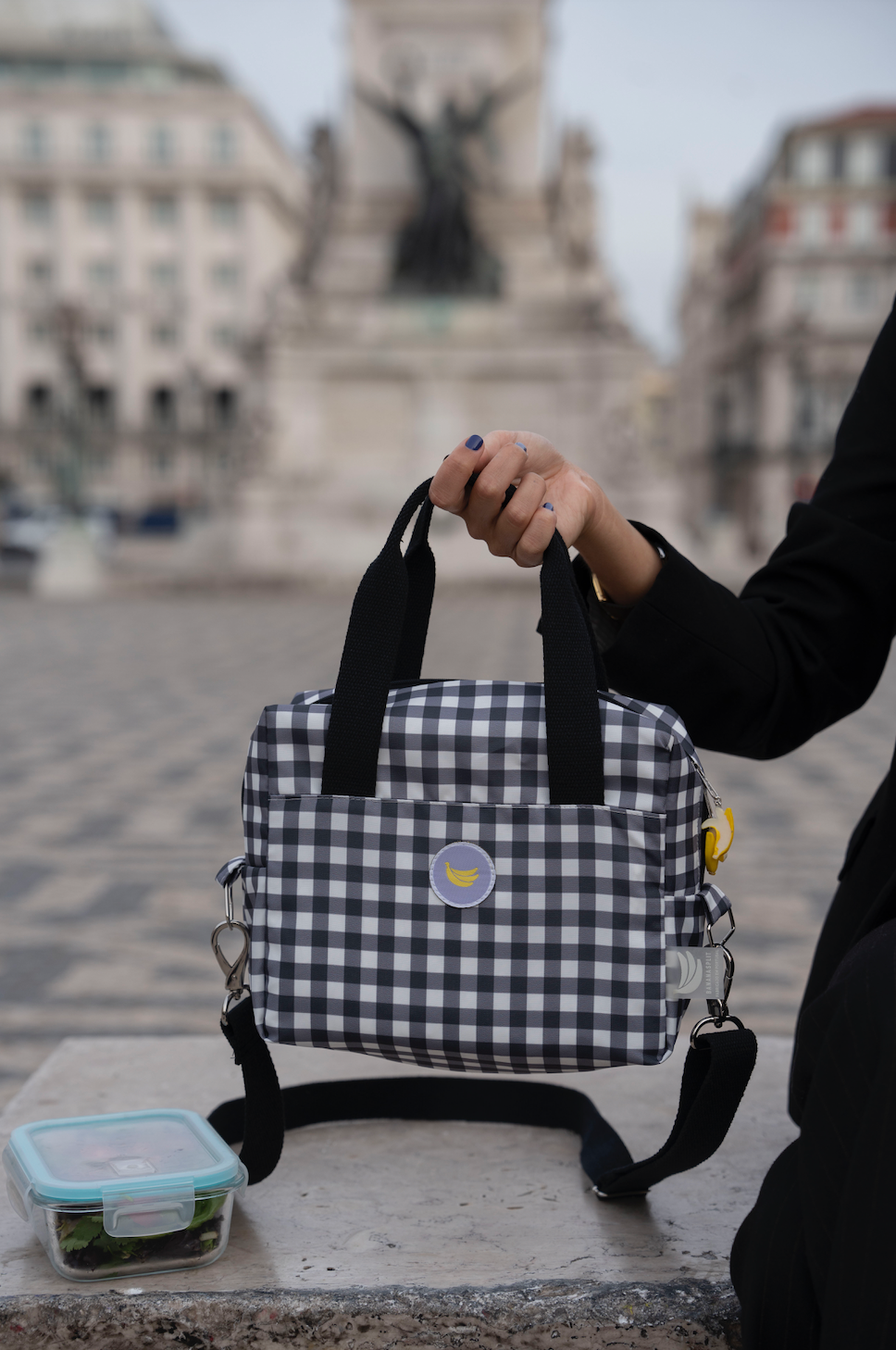 Lancheira Vichy in Black