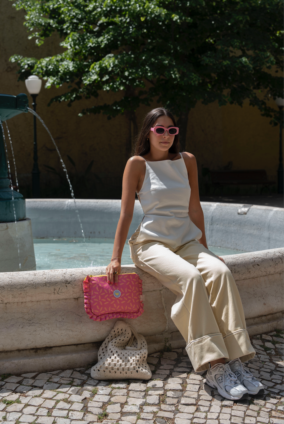 Clutch bag Julieta in Pink