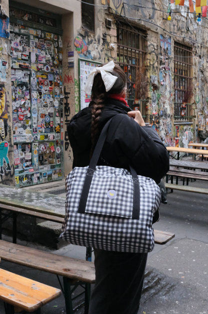 Weekender bag Vichy in Black